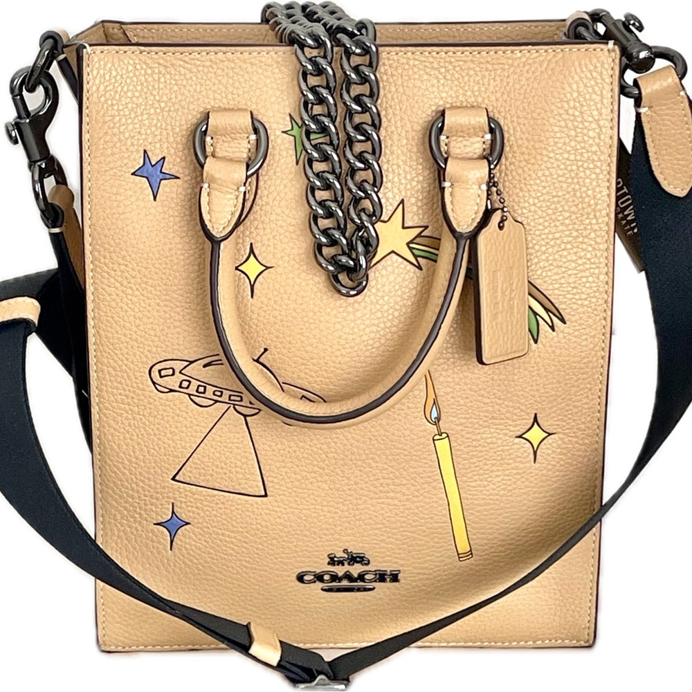 Coach X Special Edition Observed By Us Dylan Leather Tote w/Gunmetal - Picture 2 of 16